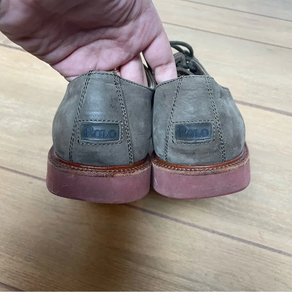 POLO Ralph Lauren Men’s Torrington Classic Suede Casual Derbys Shoes 8.5